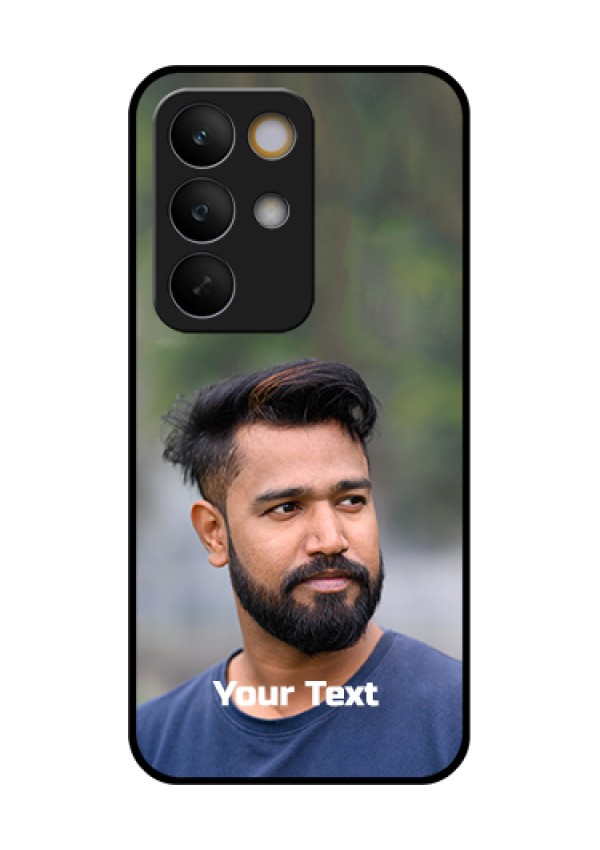 Realme C85 5G Custom Glass Phone Case - Photo With Text Design