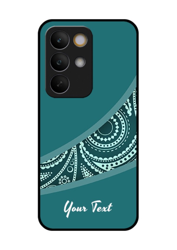 Realme C85 5G Custom Glass Phone Case - Semi Visible Floral Design
