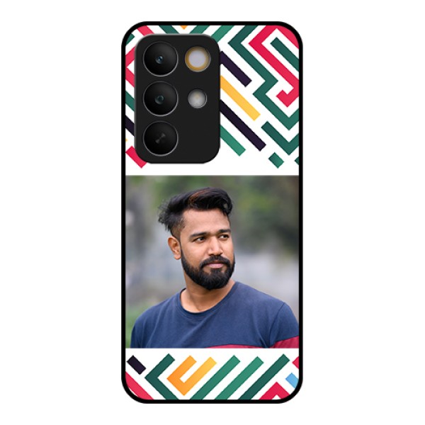 Realme C85 5G Custom Glass Phone Case - Colorful Maze Pattern Design Realme C85 5G Custom Glass Phone Case - Colorful Maze Pattern Design