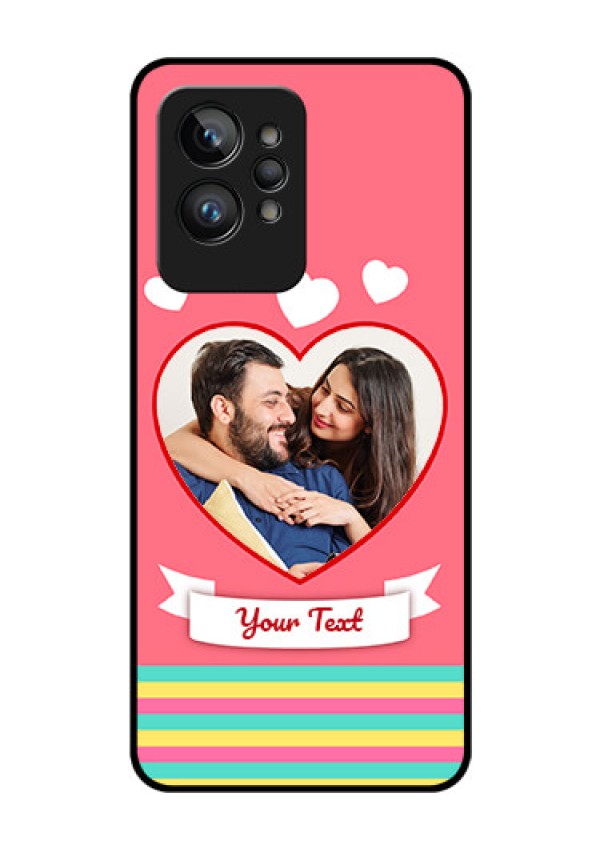 Realme GT 2 Pro Photo Printing on Glass Case - Love Doodle Design