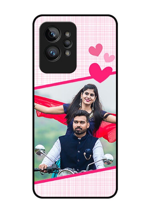 Realme GT 2 Pro Custom Glass Phone Case - Love Shape Heart Design