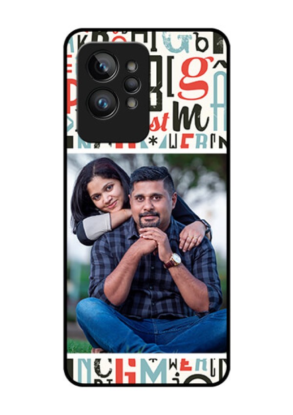 Realme GT 2 Pro Personalized Glass Phone Case - Alphabet Design