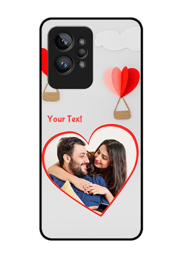 Realme GT 2 Pro Custom Glass Mobile Case - Parachute Love Design