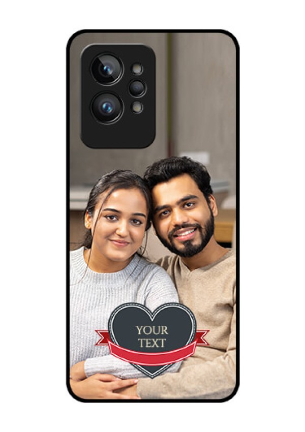 Realme GT 2 Pro Custom Glass Phone Case - Just Married Couple Design