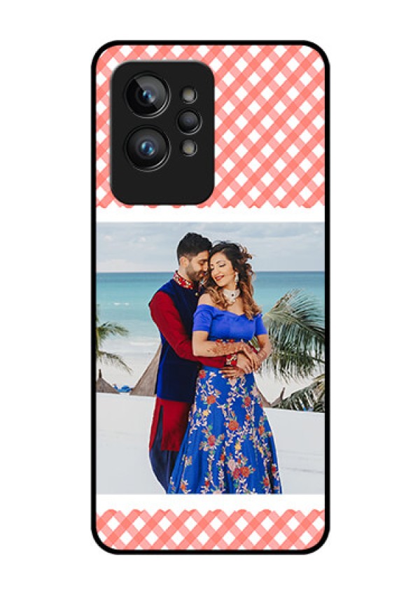 Realme GT 2 Pro Personalized Glass Phone Case - Pink Pattern Design