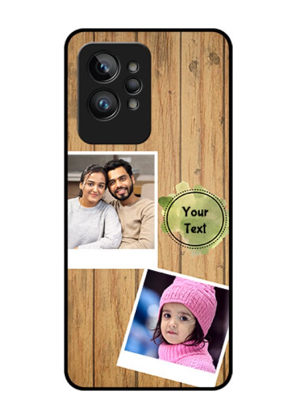 Realme GT 2 Pro Custom Glass Phone Case - Wooden Texture Design