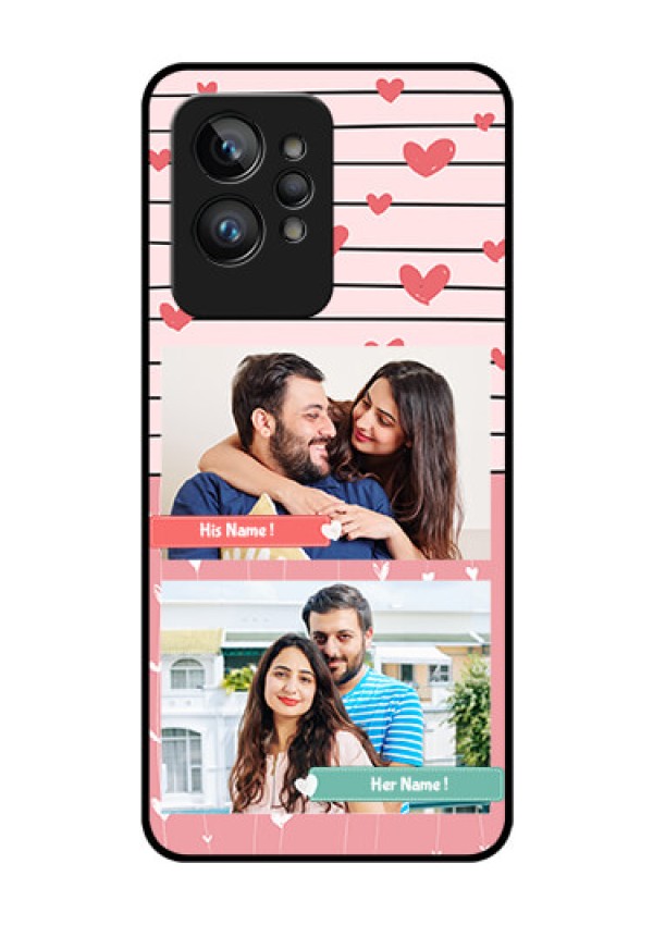 Realme GT 2 Pro Custom Glass Mobile Case - Photo with Heart Design
