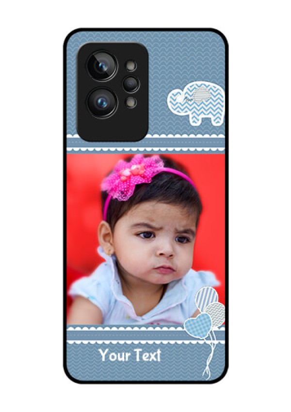 Realme GT 2 Pro Photo Printing on Glass Case - with Kids Pattern Design