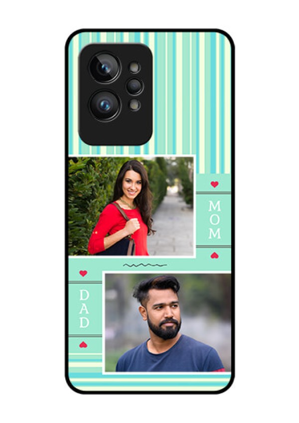 Realme GT 2 Pro Custom Glass Phone Case - Mom & Dad Pic Design