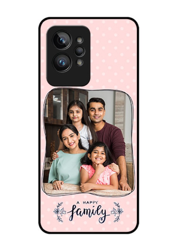 Realme GT 2 Pro Custom Glass Phone Case - Family with Dots Design