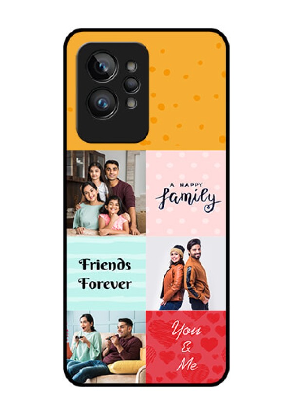 Realme GT 2 Pro Personalized Glass Phone Case - Images with Quotes Design