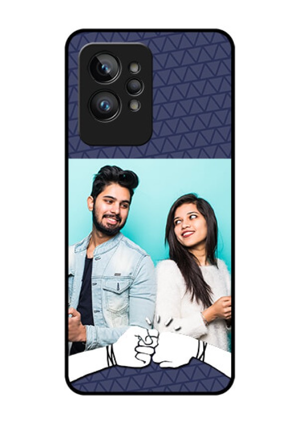 Realme GT 2 Pro Photo Printing on Glass Case - with Best Friends Design