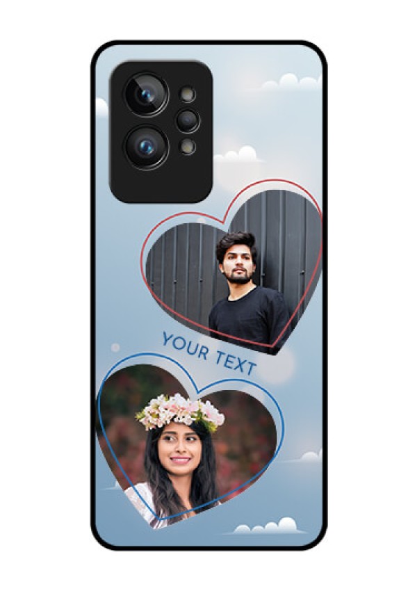 Realme GT 2 Pro Custom Glass Mobile Case - Blue Color Couple Design