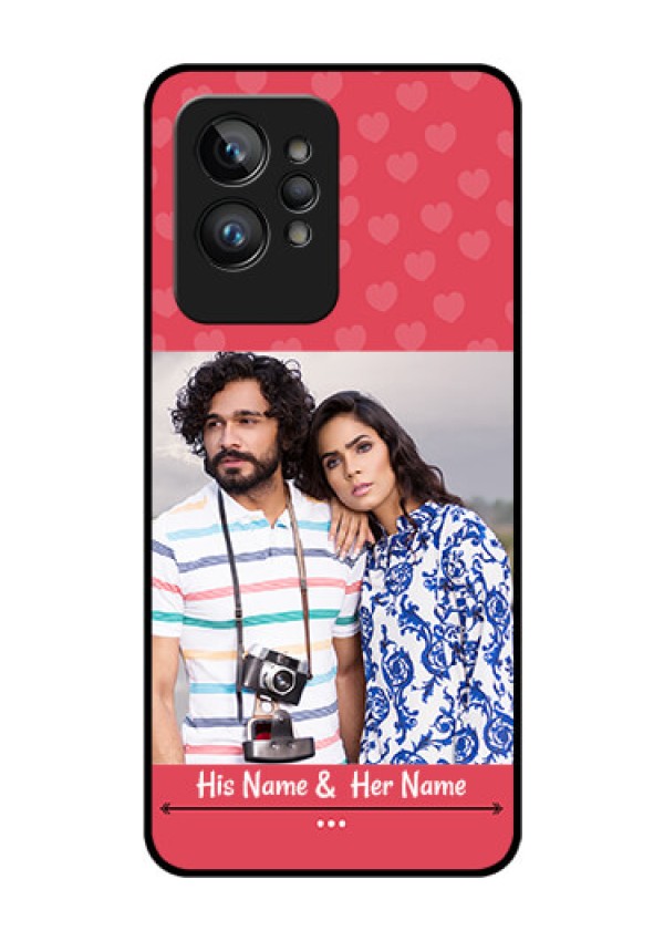 Realme GT 2 Pro Photo Printing on Glass Case - Simple Love Design