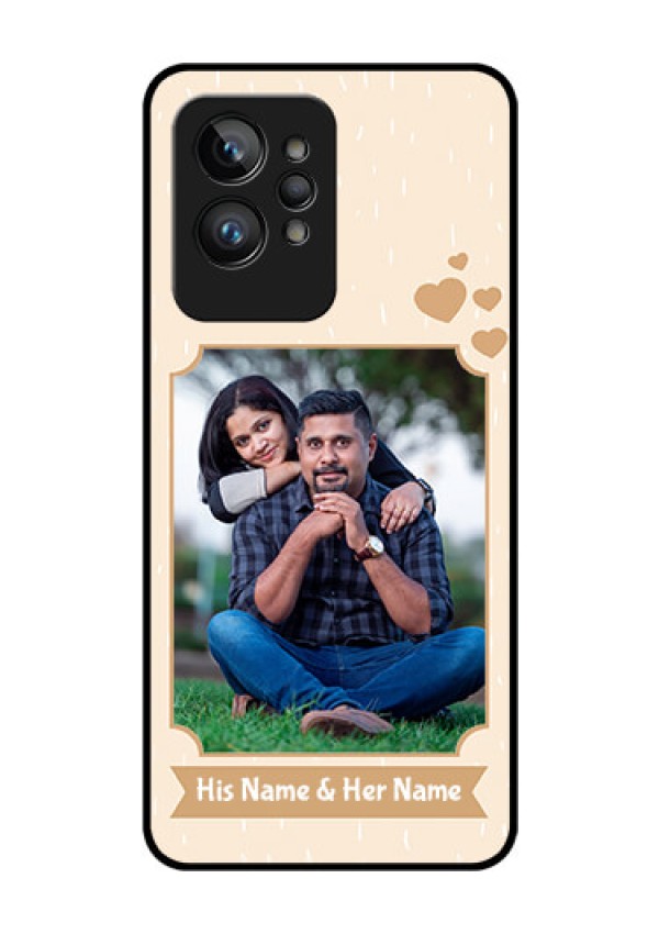Realme GT 2 Pro Custom Glass Phone Case - with confetti love design