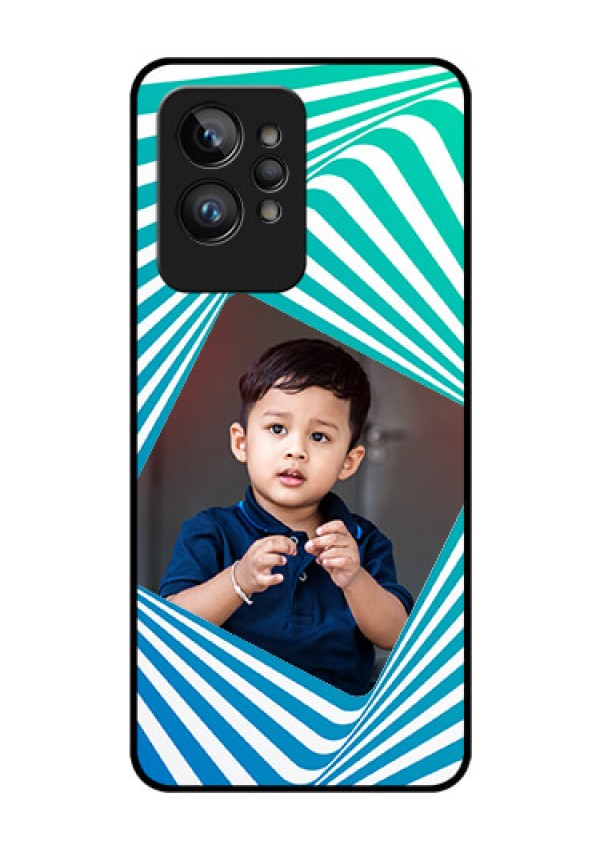 Realme GT 2 Pro Personalized Glass Phone Case - Abstract Spiral Design