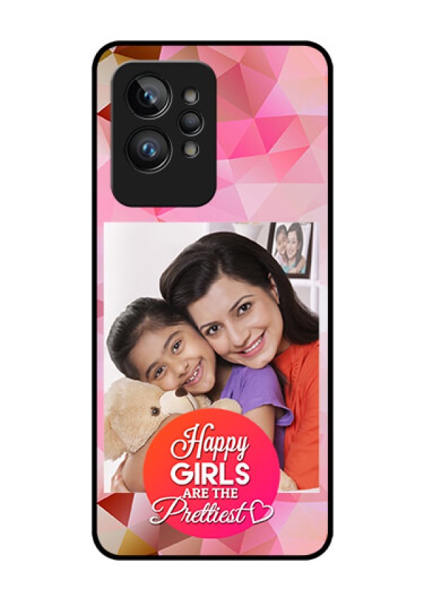 Realme GT 2 Pro Photo Printing on Glass Case - Abstract Triangle Design
