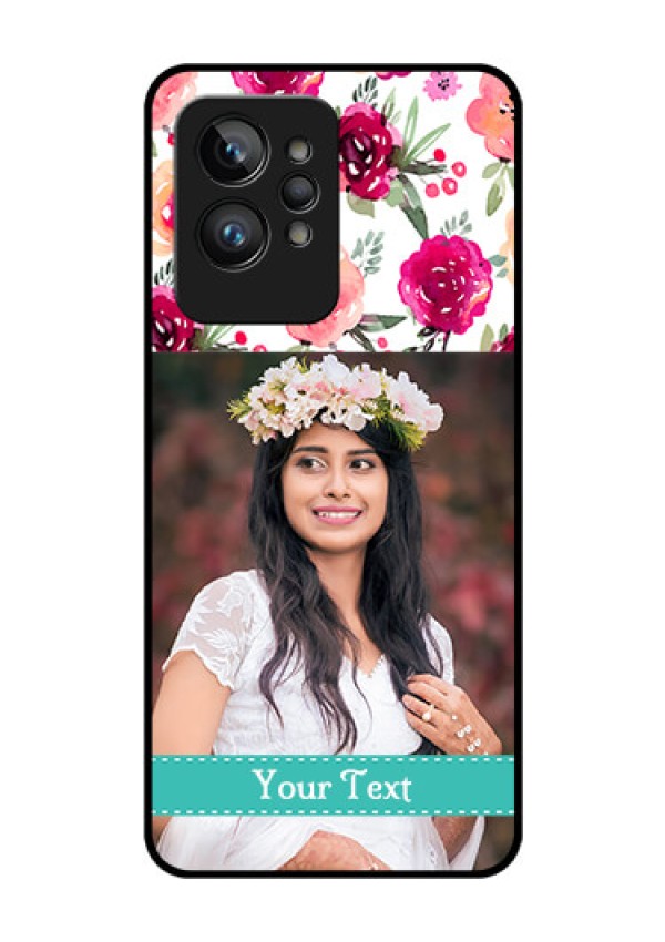 Realme GT 2 Pro Custom Glass Phone Case - Watercolor Floral Design