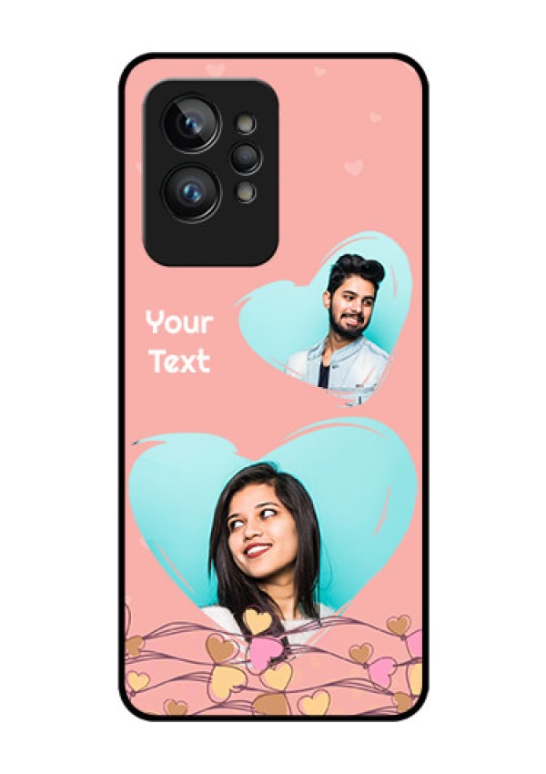 Realme GT 2 Pro Custom Glass Mobile Case - Love Doodle Design