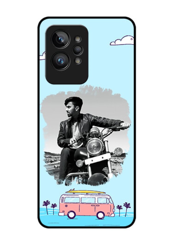 Realme GT 2 Pro Photo Printing on Glass Case - Travel & Adventure Design