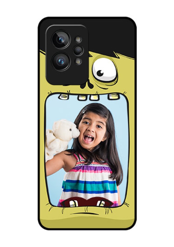 Realme GT 2 Pro Personalized Glass Phone Case - Cartoon monster back case Design