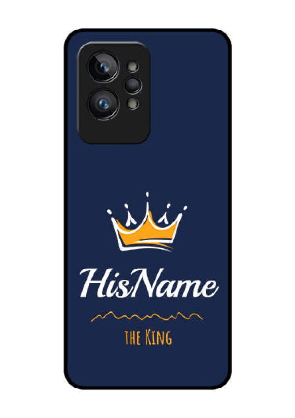 Realme GT 2 Pro Glass Phone Case King with Name