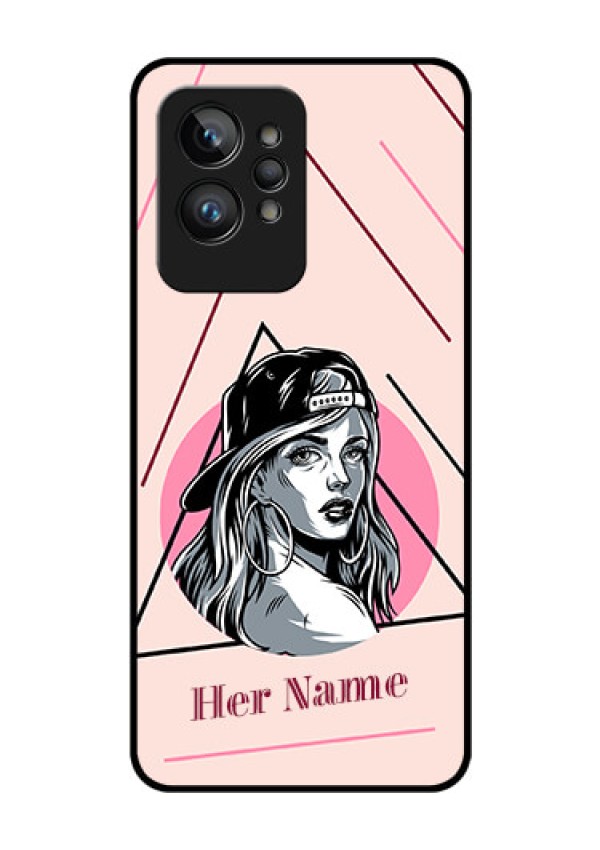 Realme Gt 2 Pro 5G Personalized Glass Phone Case - Rockstar Girl Design