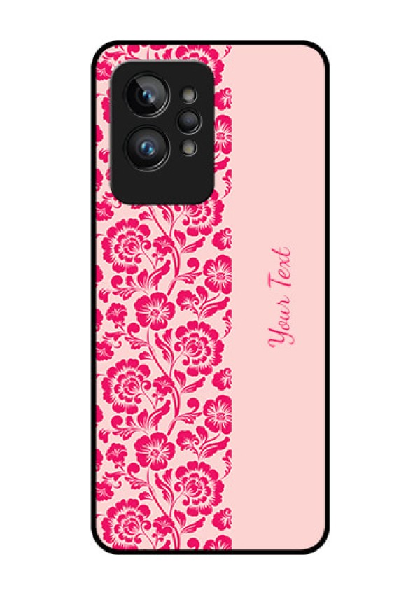 Realme Gt 2 Pro 5G Custom Glass Phone Case - Attractive Floral Pattern Design