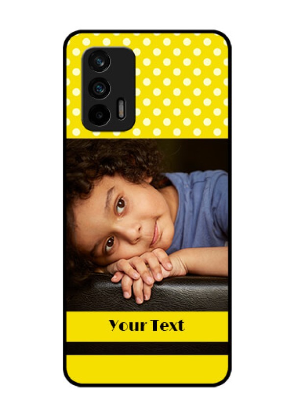 Realme GT 5G Custom Glass Phone Case - Bright Yellow Case Design