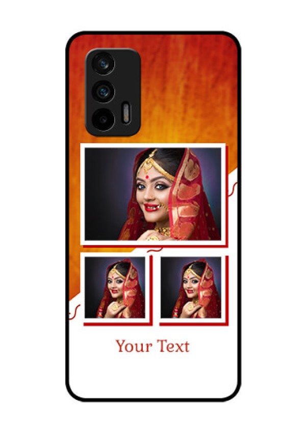 Realme GT 5G Custom Glass Phone Case - Wedding Memories Design 