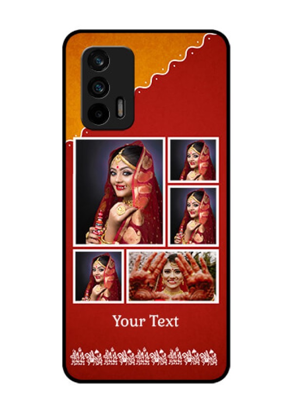 Realme GT 5G Personalized Glass Phone Case - Wedding Pic Upload Design