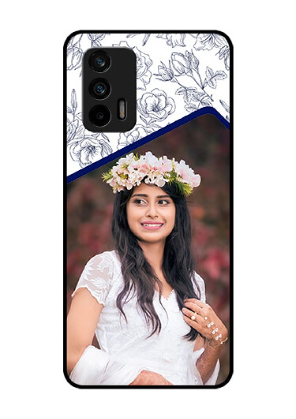Realme GT 5G Personalized Glass Phone Case - Premium Floral Design