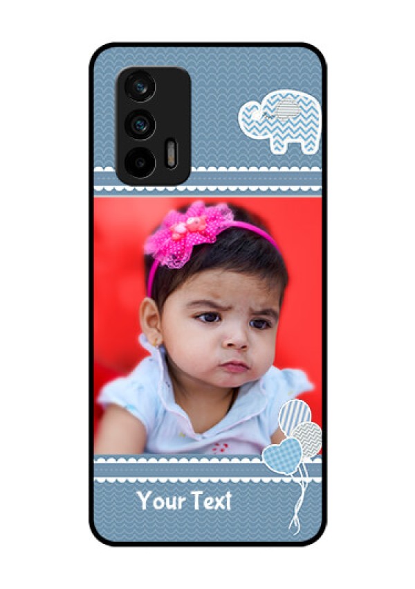 Realme GT 5G Photo Printing on Glass Case - with Kids Pattern Design