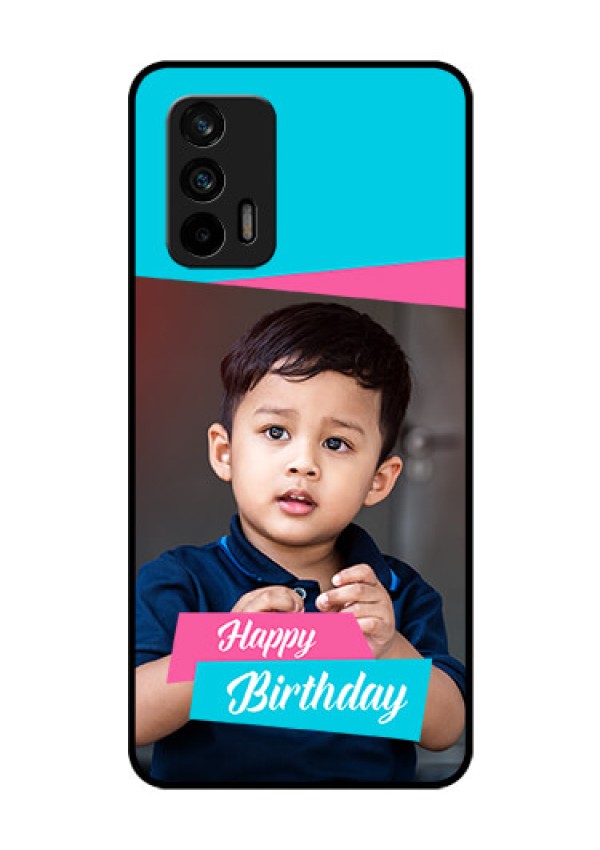 Realme GT 5G Personalized Glass Phone Case - Image Holder with 2 Color Design
