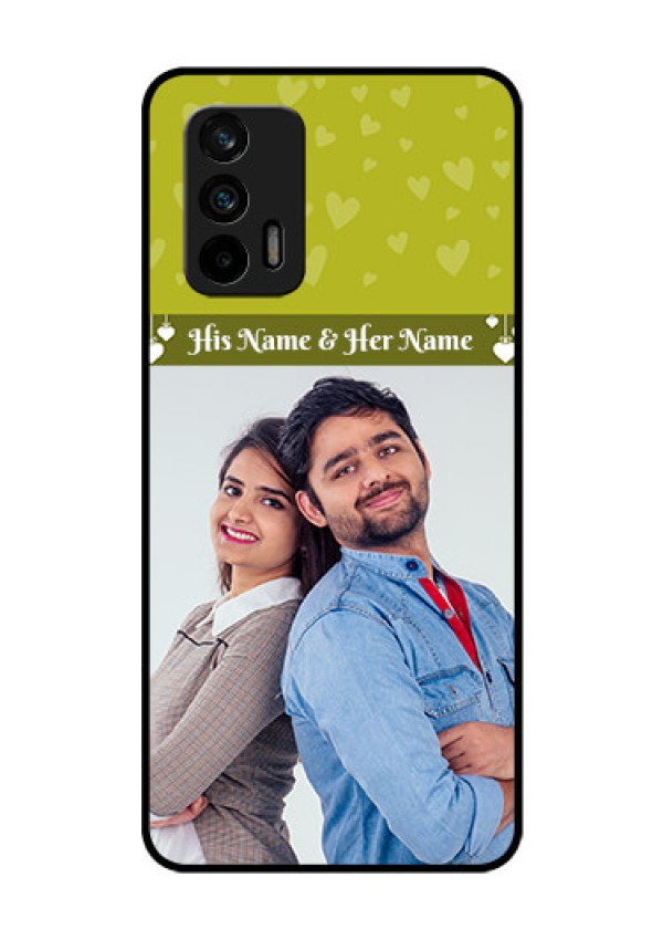 Realme GT 5G Custom Glass Phone Case - You & Me Heart Design
