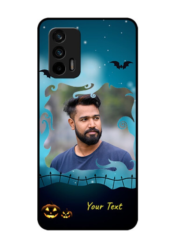 Realme GT 5G Custom Glass Phone Case - Halloween frame design
