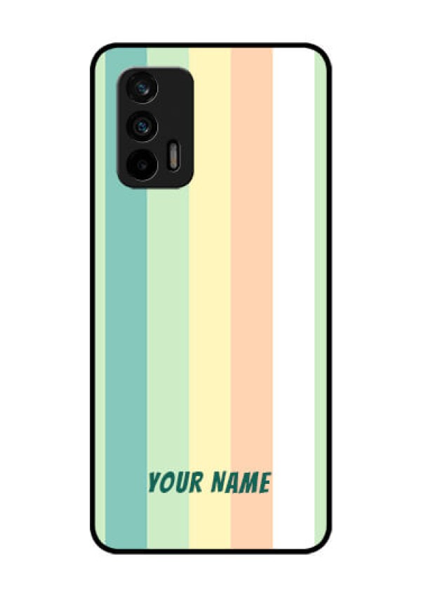 Realme Gt 5G Photo Printing on Glass Case - Multi-colour Stripes Design