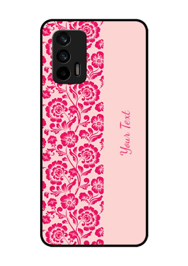 Realme Gt 5G Custom Glass Phone Case - Attractive Floral Pattern Design