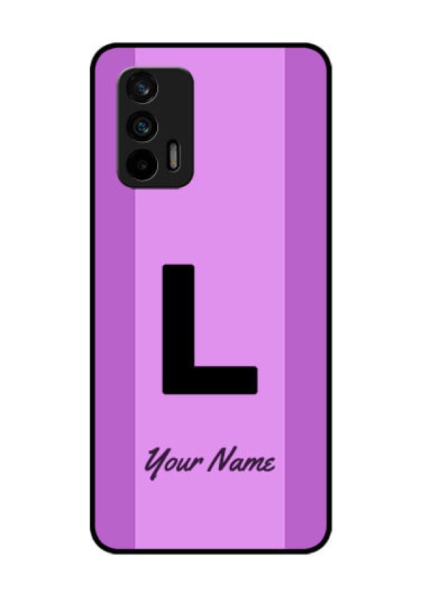 Realme Gt 5G Custom Glass Phone Case - Tricolor custom text Design