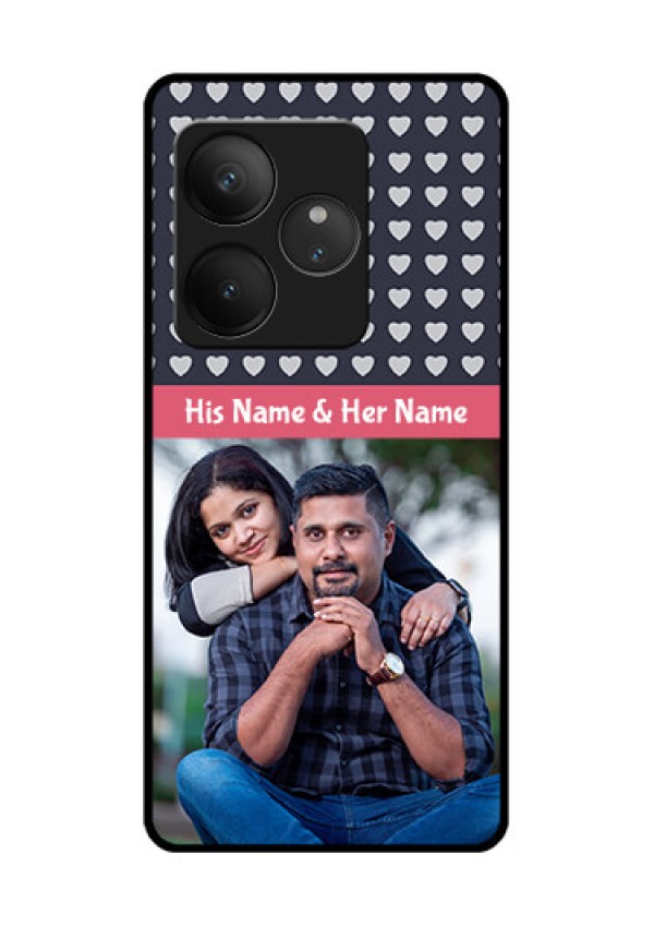 Realme GT 6 Custom Glass Phone CaseLove Symbols Design