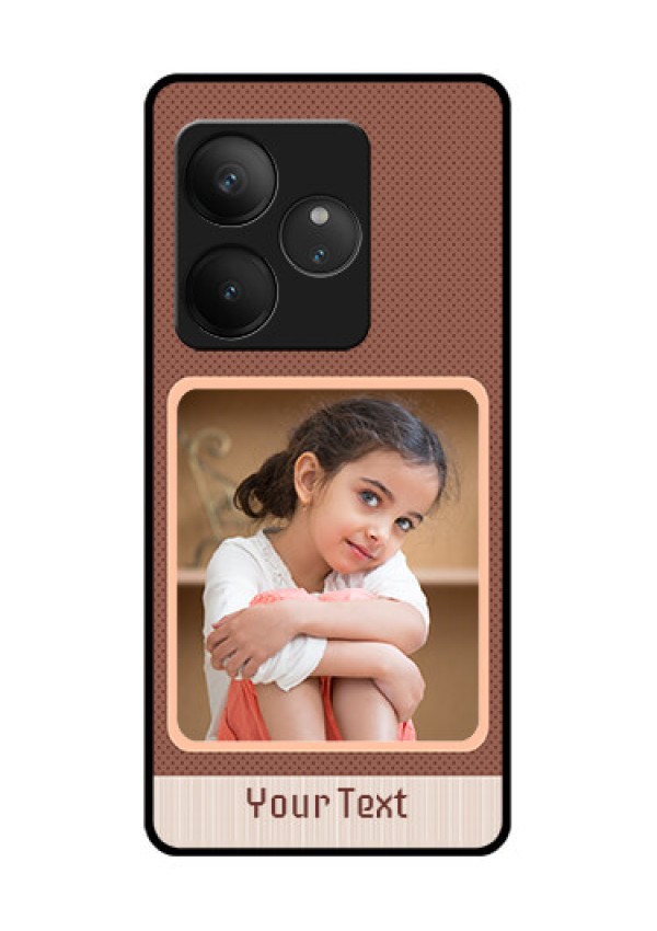 Realme GT 6 Custom Glass Phone CaseSimple Pic Upload Design