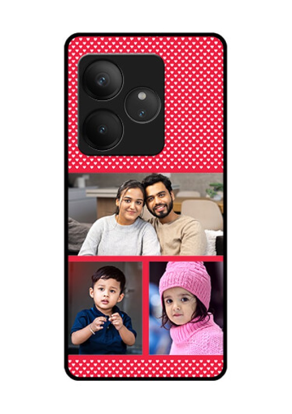Realme GT 6 Custom Glass Phone CaseBulk Photo Upload Design