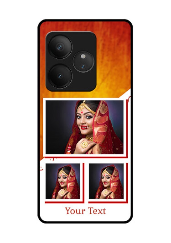 Realme GT 6 Custom Glass Phone CaseWedding Memories Design