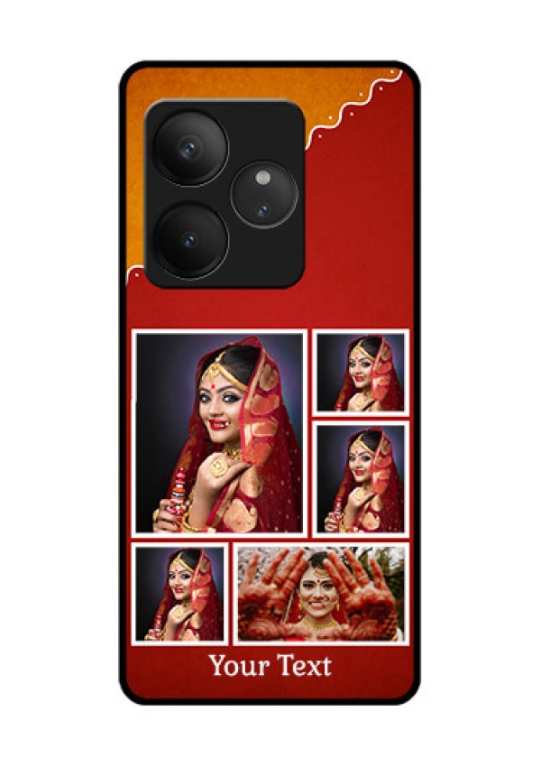 Realme GT 6 Custom Glass Phone CaseWedding Pic Upload Design