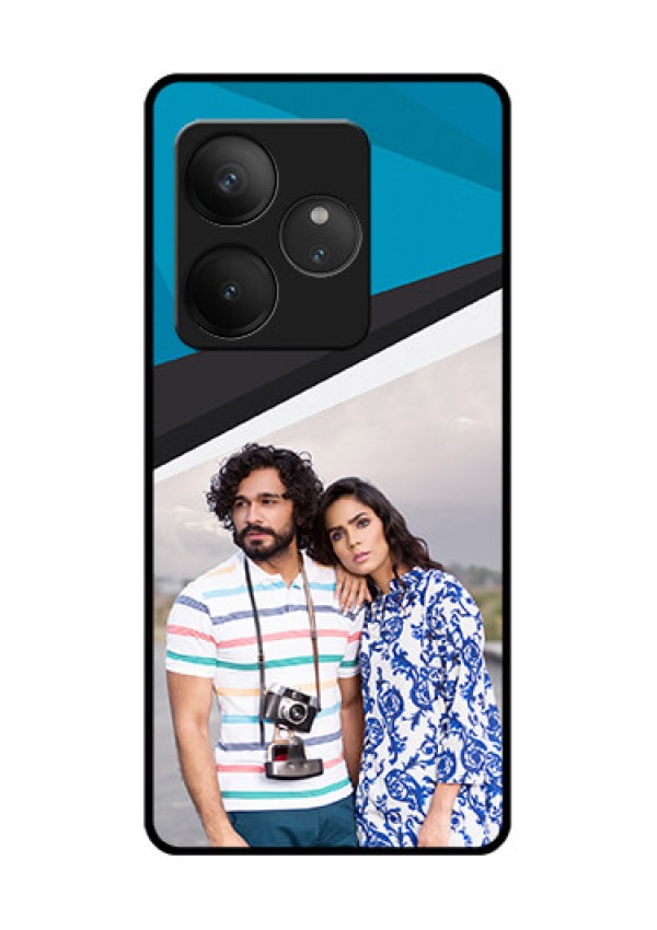 Realme GT 6 Custom Glass Phone CaseSimple Pattern Photo Upload Design