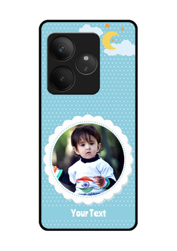 Realme GT 6 Custom Glass Phone CaseViolet Pattern Design