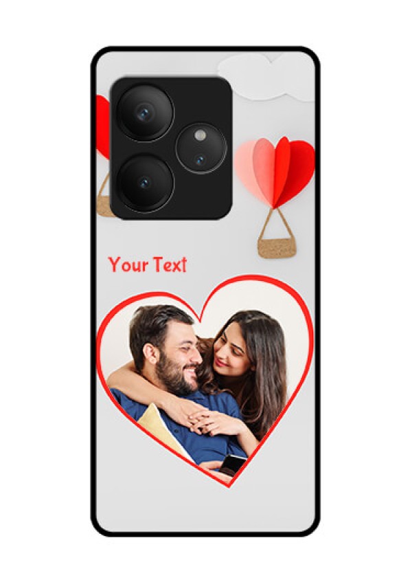 Realme GT 6 Custom Glass Phone CaseParachute Love Design