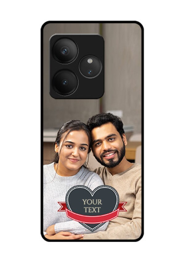 Realme GT 6 Custom Glass Phone CaseJust Married Couple Design