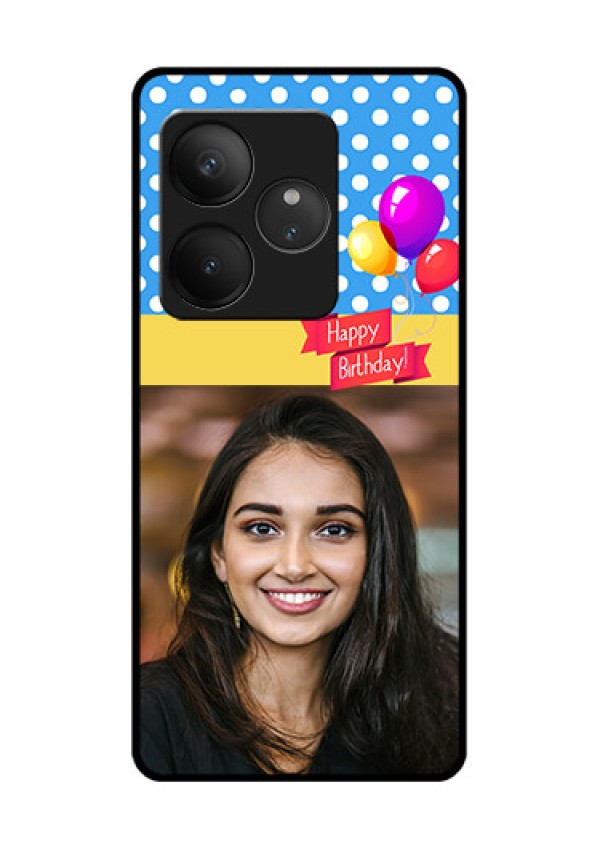 Realme GT 6 Custom Glass Phone CaseHappy Birthday Design