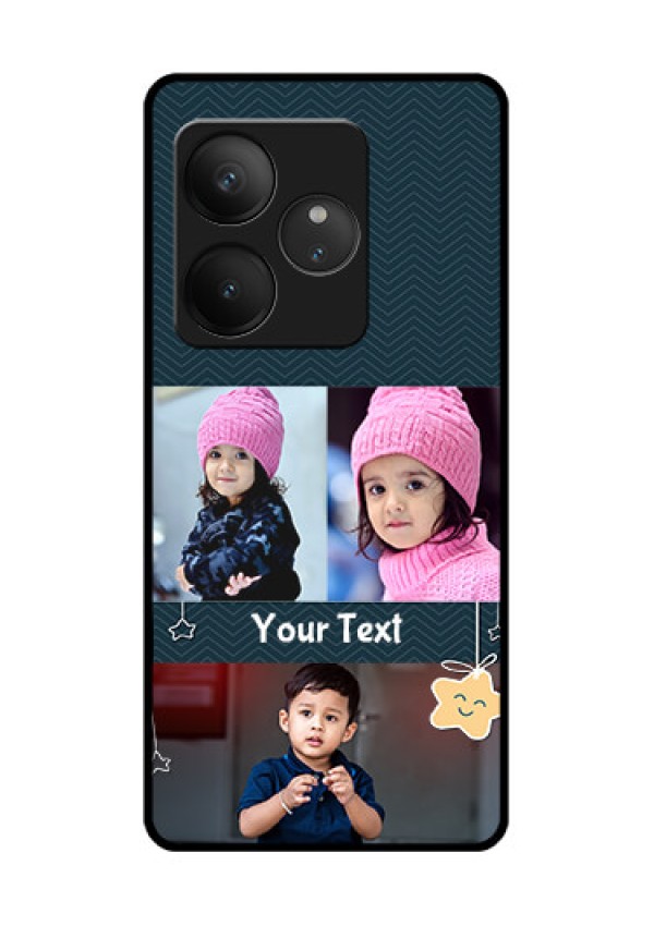 Realme GT 6 Custom Glass Phone CaseHanging Stars Design